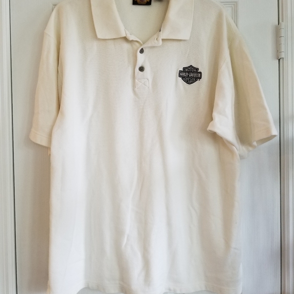 EUC- Harley Davidson Embroidered Polo Shirt - Picture 1 of 5